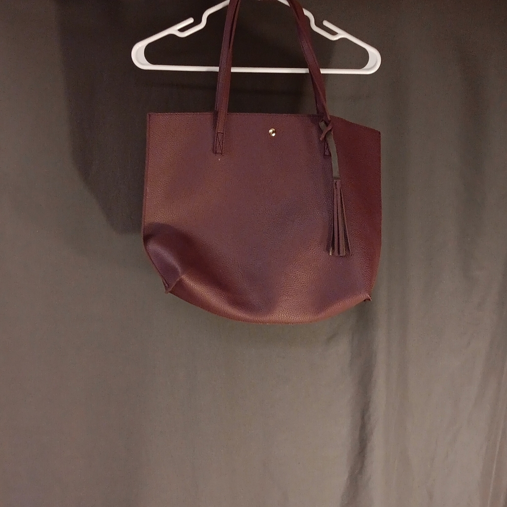 Tote, maroon